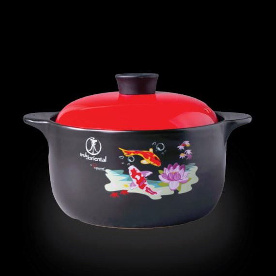 Truly-Oriental-Toughened-Claypot(Koi-Red) Truly-Oriental-Toughened-Claypot(Koi-Red)