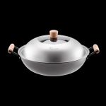 Nitrigan Cast Iron Wok with lid 01