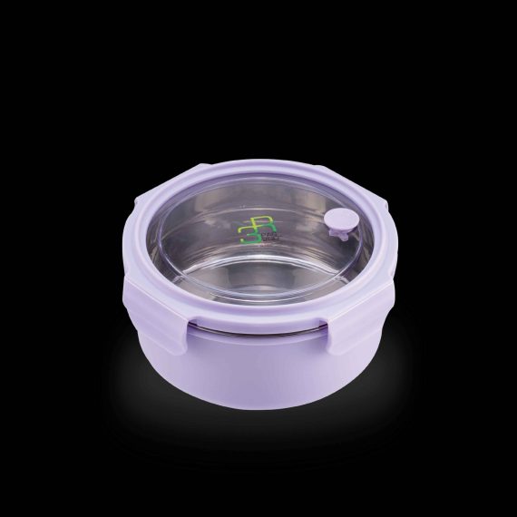 Round-Lunch-Box-1L(Purple)