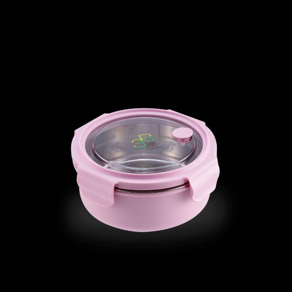 Round-Lunch-Box700ml(Pink)