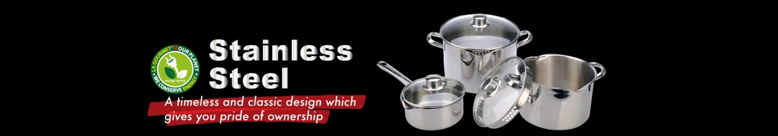 la gourmet stainless steel wok