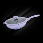 Shogun Furano 30×9.5cm Stirfry wok with Glass Lid (Induction), 4.8L – Purple 2