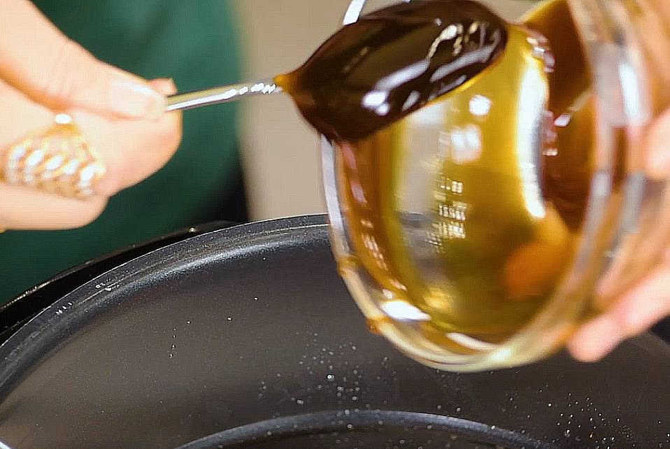 add oyster sauce into the pot