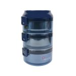 Pack To Go 2.35L 3 Tier Tiffin Carrier – Blue 2 Pack To Go 2.35L 3 Tier Tiffin Carrier – Blue 2