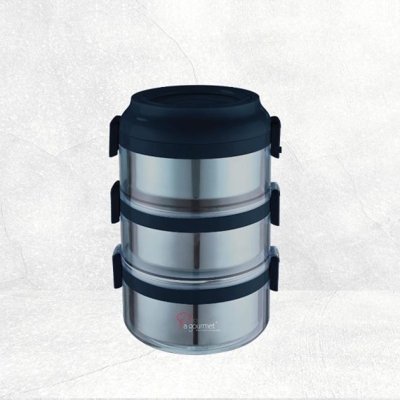 Pack To Go 2.35L 3 Tier Tiffin Carrier – Blue