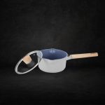 Shogun Osaka 18 x 9cm Saucepan with Flat Glass Lid, 2L ( Induction)