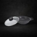 Shogun Shinji 24 x 7cm Wok with Glass Lid, 2.4L (Induction) 2