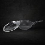 Shogun Shinji 32 x 10cm wok with Glass Lid, 5.8L( Induction) 3 Shogun Shinji 32 x 10cm wok with Glass Lid, 5.8L( Induction) 3