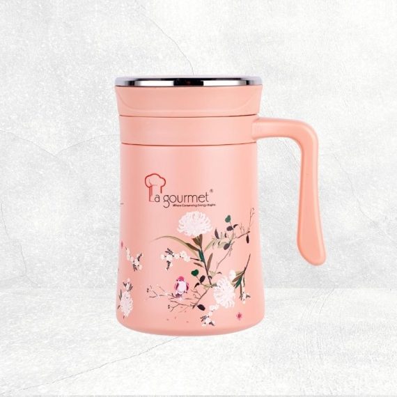 Vintage Collection 500ml Thermal Mug – Coral