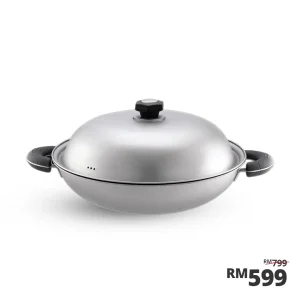 Stainless Steel Elite Wok 40cm 5-ply with Induction (8L)