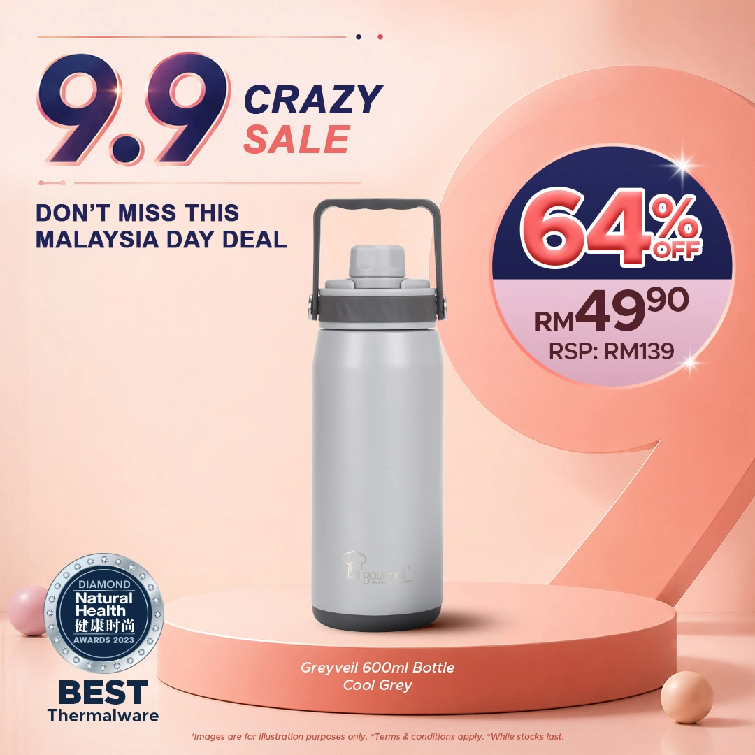 Greyveil 600ML Bottle - Cool Grey