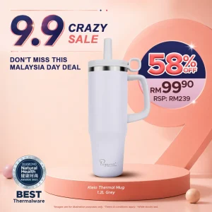 Kleio Thermal Mug - 1.2L Grey