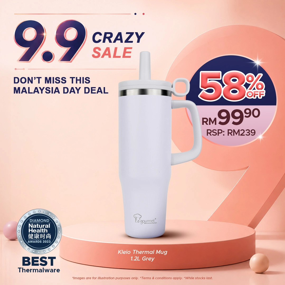 Kleio Thermal Mug - 1.2L Grey