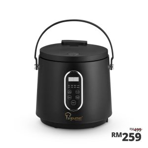 La gourmet 1L Healthy Rice Cooker - Coal Black