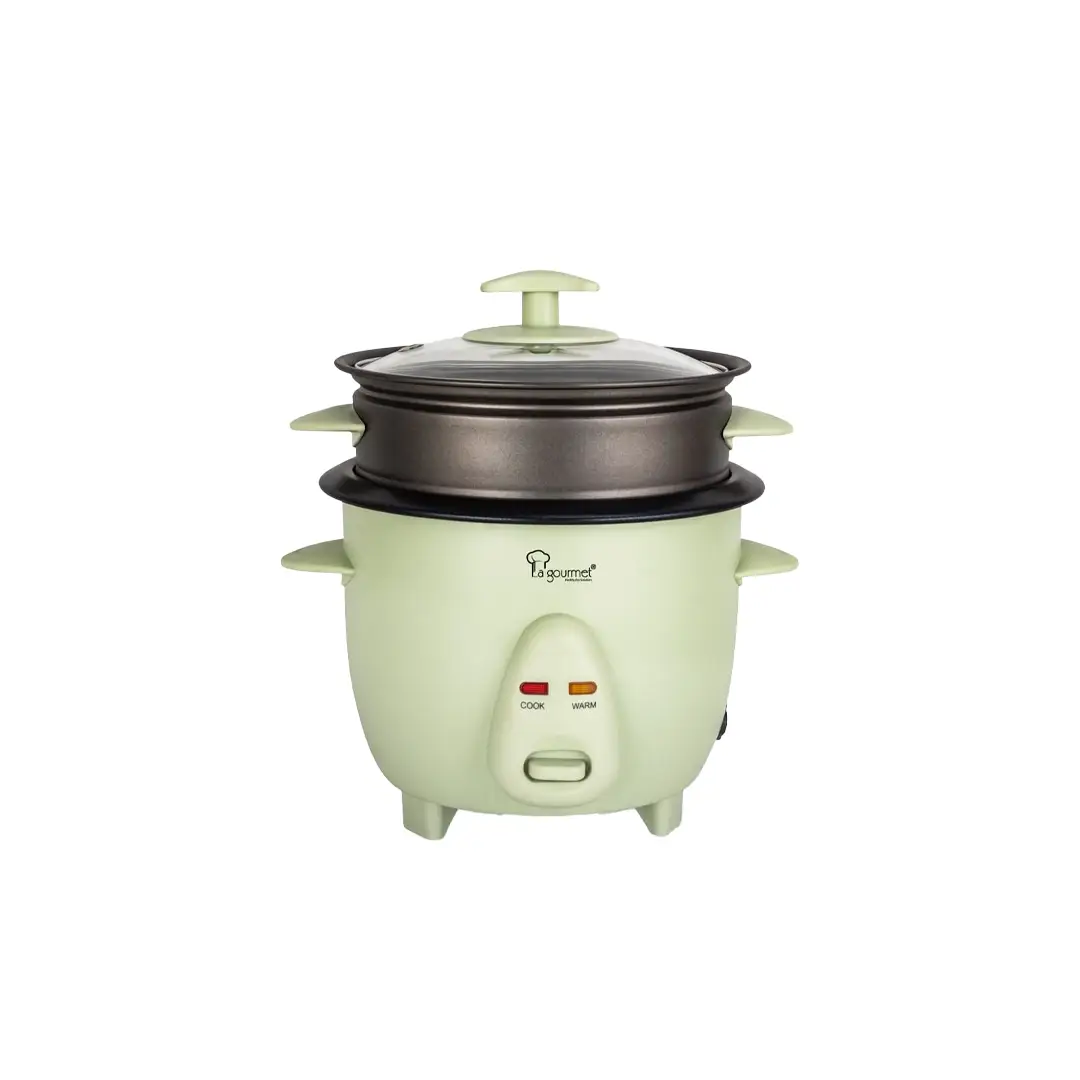 Electric Rice Cooker with Non-stick Steamer - 0.6L Mint Green