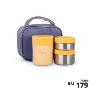 Spring Lunch Set with Pouch - Orange