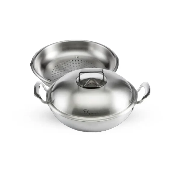 2025.05.27 Gourmet 28cm 5ply Stainless Steel Wok