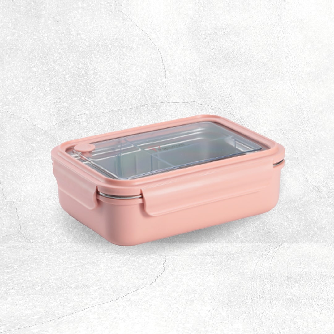 2023.09.04 Sassy Collection 1100ml Rectangular lunch box Pink