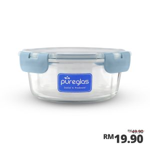 Pureglas 650ml Round Container