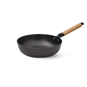 Nitrigan 28 x 8.2cm Cast Iron Pan For Deep Frying with Induction