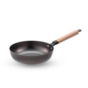 Nitrigan 24 x 7cm Cast Iron Pan For Deep Frying with Induction (2.5L)