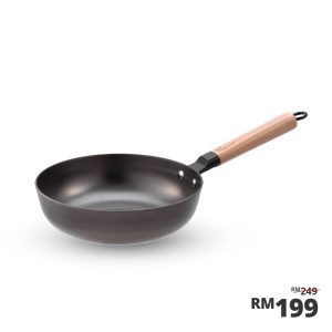 Nitrigan 24 x 7cm Cast Iron Pan For Deep Frying with Induction (2.5L)