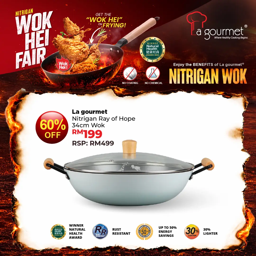 Nitrigan Ray of Hope 34cm Wok