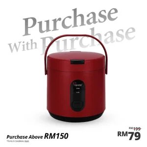 La gourmet 0.4L Rice Cooker, IMPERIAL RED