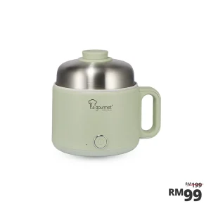 Electric 1.6L Multi Cooker (Ceramic Coating With Steamer Piece) - Mint Green