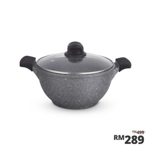 Shogun Kyoto 28 x 13.5cm Nonstick Casserole with Glass Lid with Induction (IH)