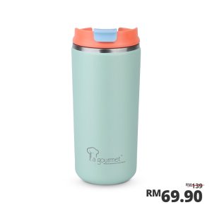 Superwide Wave 350ml Mug - Green / Orange