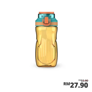 Sassy 0.5L Straw Cap Tritan Bottle - Orange