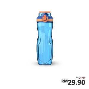 Sassy 0.7L Straw Cap Tritan Bottle - Blue