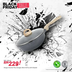 Shogun Granite Plus Ceragan 28cm Wok