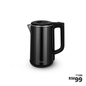 Healthy Seamless Elec Kettle 1.8L, Titanium Black