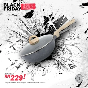 Shogun Granite Plus Ceragan 28cm Wok