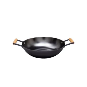 Nitrigan 36 x 10cm Cast Iron Wok with Induction (6L)