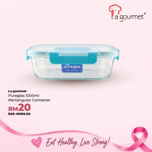 Pureglas 1L Rectangular Container