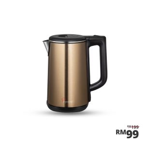 Healthy Seamless Electric Kettle, 1.8L Goldion