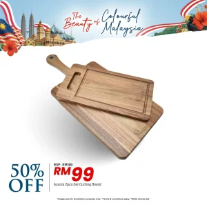 Acacia 2pieces Cutting Board Set