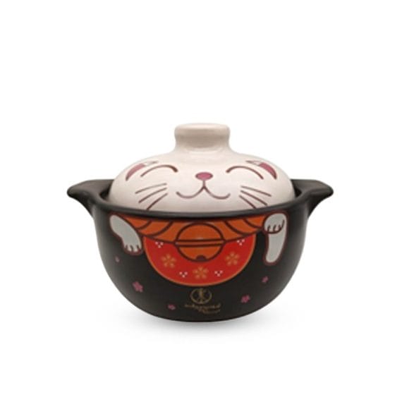 La gourmet Truly Oriental 2.2L Toughened Claypot -Cream Cat