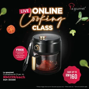 Crystalline Air Fryer 4L - Onxy Black