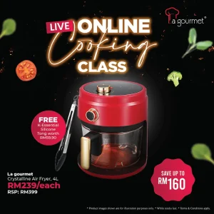 Crystalline Air Fryer 4L - Imperial Red