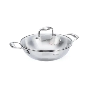 Elite 24cm 18/10 Stainless Steel Wok