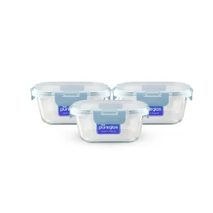 Pureglas 0.52L Square Set (3’s)