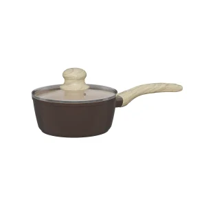 Shogun Mini 2 Ceragan Ceramic 16 x 7.5cm Saucepan, 1.2L (Induction) - Mocha