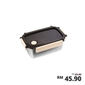 INOX304 Stainless Steel Lunch Box 1L - Cream