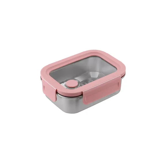La gourmet Inox 316 800ml SS Lunch Box Pink La gourmet Inox 316 800ml SS Lunch Box Pink