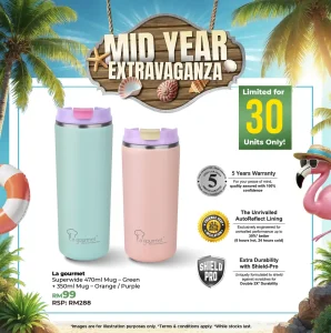 Superwide 470ml Mug - Green / Purple