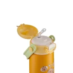 2026.05.25 La gourmet Sassy Kids 420ml Thermal Bottle with Strap – Orange (Capybara) 03